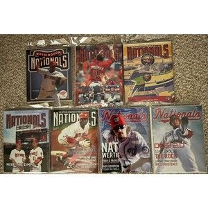 PRICE REDUCED: Group of 7 Washington Nationals Magazines - 2006 through 2012